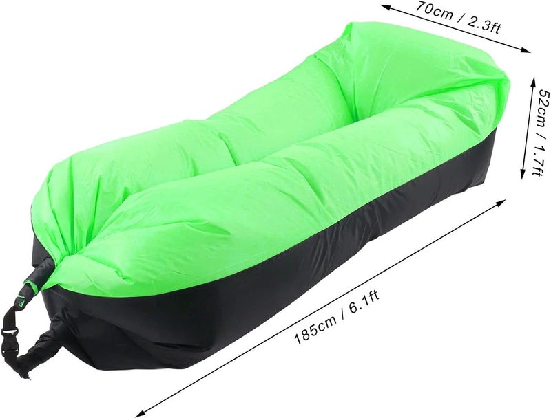 Inflatable Lounger, Oxford Portable Inflatable Sofa, Inflatable Couch for Camping, Inflatable Beach Chair for Adults, 2.3x6.1x1.7ft​ - Image 2