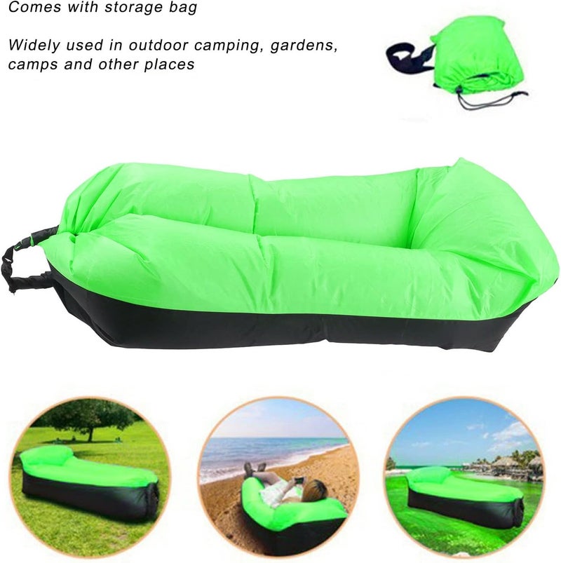 Inflatable Lounger, Oxford Portable Inflatable Sofa, Inflatable Couch for Camping, Inflatable Beach Chair for Adults, 2.3x6.1x1.7ft​ - Image 5