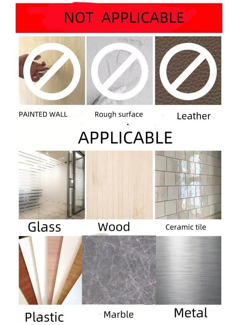Happy Home 50 Pcs Double Sided Adhesive Pads, Two Sided Precut Squares Tape, Nano Gel Clear,Sticky Tack Double Sided Tape for Walls Hanging - Image 5