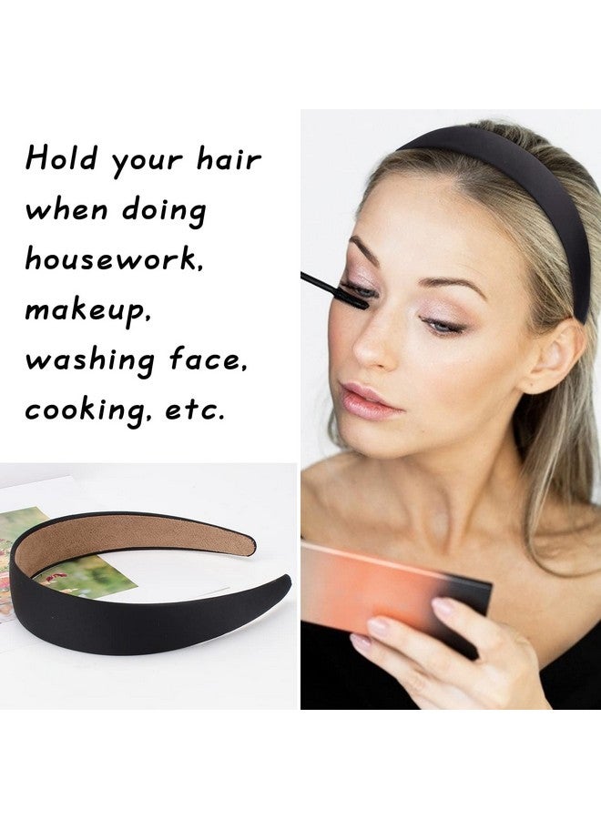 إسكدنيا 10 قطع من عصابات الرأس الساتان بعرض 1.3 بوصة، أحمر وأبيض وأسود ووردي وأرجواني، عصابة رأس للنساء والفتيات، عصابات شعر أنيقة غير قابلة للانزلاق، إكسسوارات أزياء العطلات، Diy، Diademas Coreanas Para M - Image 4