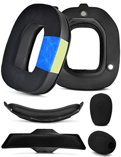 defean A50 Gen 3 Mod Kit defean Replacement Earpads and Headband Compatible with Astro A50 Gen 3 HeadsetEar Cushions Upgrade HighDensity Noise Cancelling Foam Added Thickness Black Silky Cool Fabric - Image 1