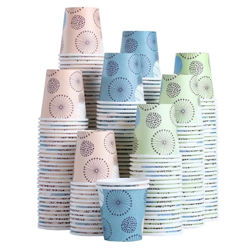 Clawsoff 300 Pack 3 oz Paper Cups Disposable Bathroom Cups Small Mouthwash Cups Mini Paper Cups 3 Ounce for Bathroom