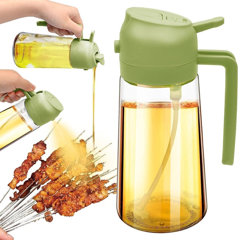 Glass auto Oil Dispenser with Capacity Marking Vinegar Olive Oil seasonings for Hotels Home and Restoras