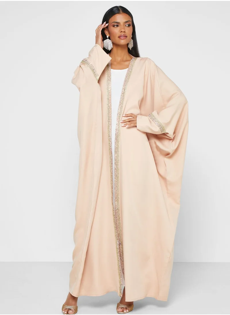 hayas closet Embellished Cape Sleeve Abaya