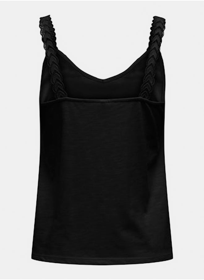ONLY Onltilde S/L Lace Mix Top Jrs  - Image 4
