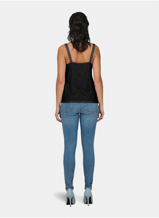 ONLY Onltilde S/L Lace Mix Top Jrs  - Image 2