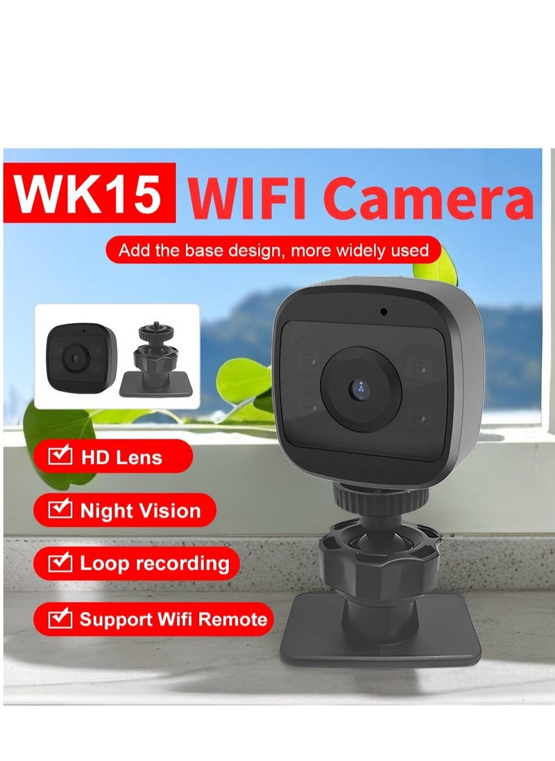 GULFLINK - WK15 WIFI Camera Mini Smart Baby Surveillance Cameras Sensor Camcorder Web Video Home Safety Wireless Security A9 Camera - Image 1