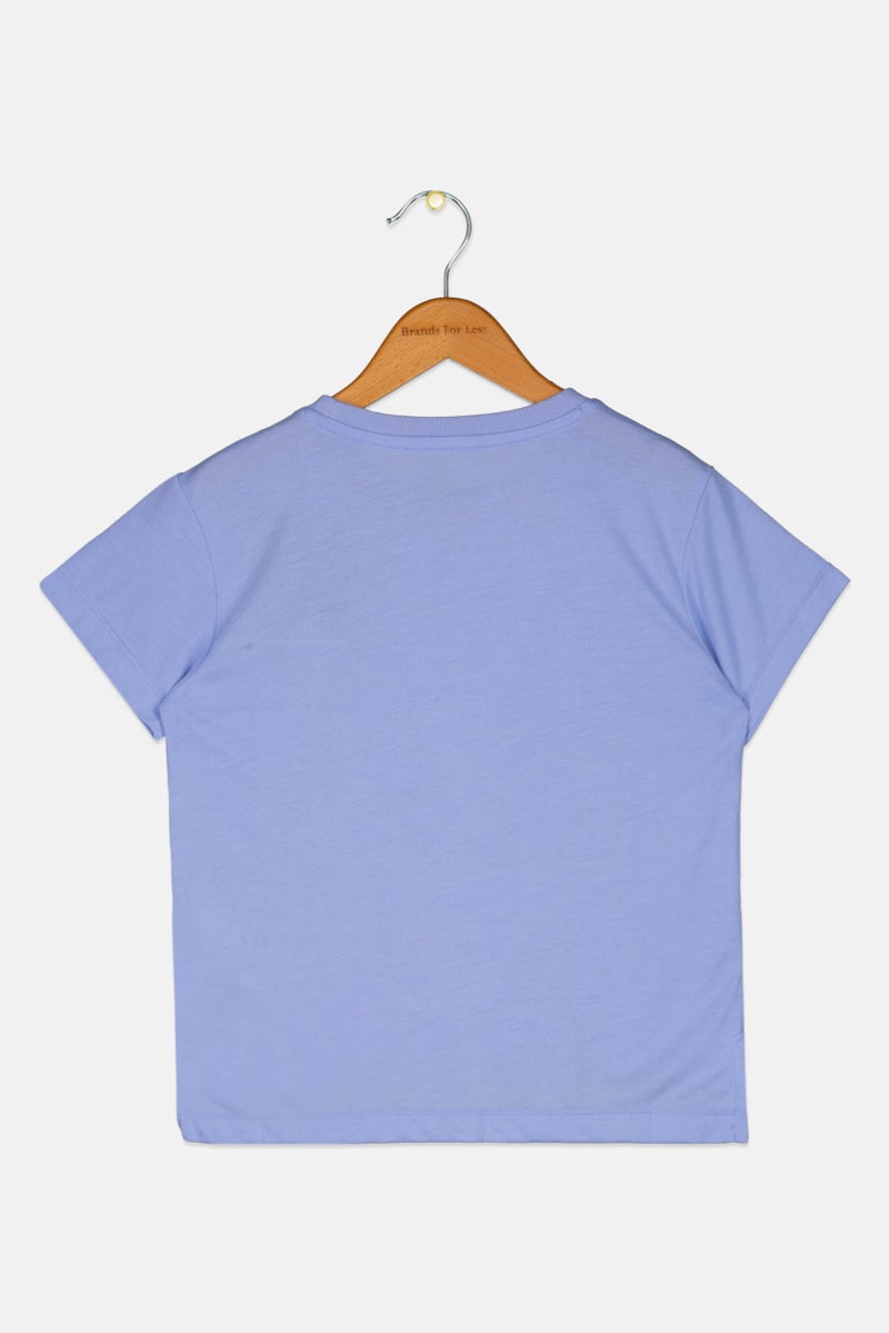 PUMA Kids Girl Brand Logo Tee, Lavender - Image 2