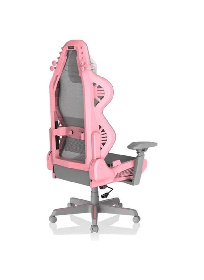 DXRacer - DXRacer Air 3 Gaming Chair, Ultra-Breathable Mesh, Adjustable Armrests, Magnetic Lumbar Support, Memory Foam Headrest, Modular Design, Pink & Grey - Image 1