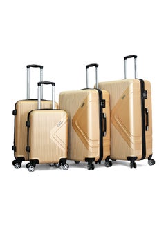 Giordano Hardshell Luggage Trolley 4 pcs Set,Champagne