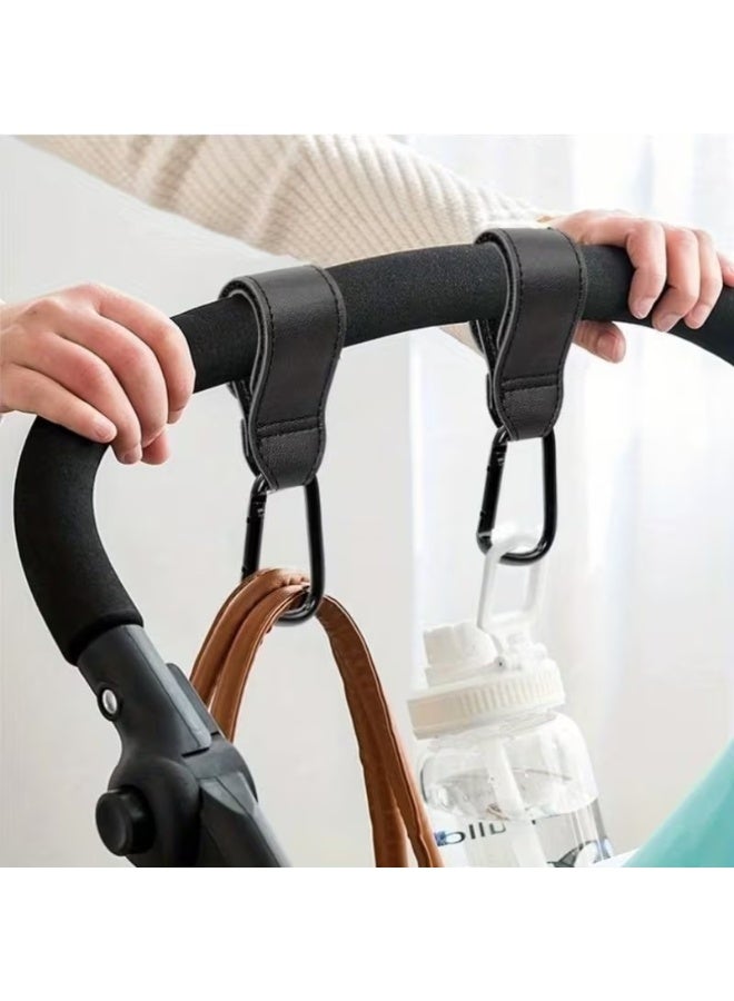 Home Clearance Sale 2pcs Heavy Duty Stroller Hooks - Non-Slip Grip, Compatible with Prams, Diaper Bags, Grocery Bags - Ideal for Moms, Travel, Showers, Christmas, Halloween, Thanksgiving Gifts - Organizer for Essentials, Travel Essentials, Compact Design, Sturdy Construction, Multipurpose Hanger, Busy Moms, Handbag - Image 1