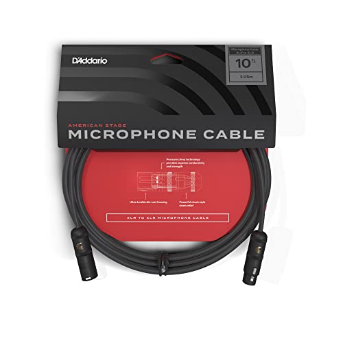 Planet Waves D'Addario Accessories Microphone Cable - XLR Cable - Copper Braid Shield - Optimal Signal Transfer - American Stage - 10 Feet/3.05 Meters - 1 Pack - Image 3