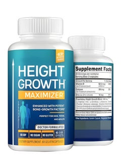 BIYODE Growth Capsules to Grow Taller Height Growth Maximizer with Calcium for Bone Strength Natural Get Taller Supplement to Increase Bone Growth Free of Growth Hormone  - Image 1