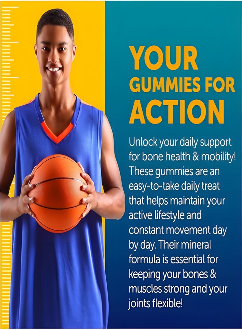 BIYODE كبسولات النمو لزيادة الطول معزز نمو الطول مع الكالسيوم لقوة العظام مكمل طبيعي لزيادة نمو العظام خالي من هرمون النمو - Image 2