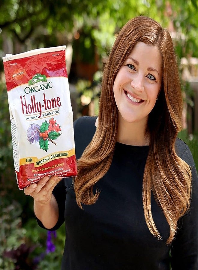 Espoma Organic Holly-Tone 4-3-4 Natural & Organic Evergreen & Azalea Plant Food; 4 lb. Bag; The Original & Best Fertilizer for All Acid Loving Plants Including Rhododendrons & Hydrangeas. Pack of 2 - Image 4