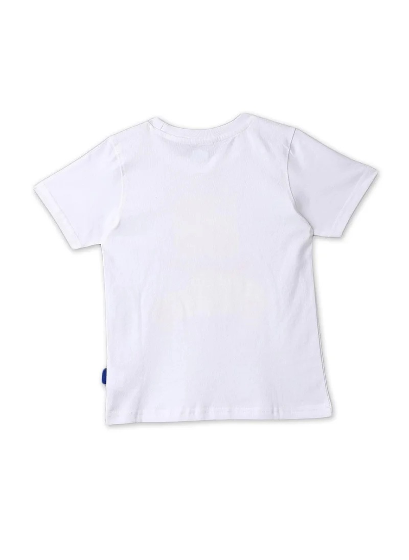 Nautinati Nautinati Boys' Cotton Graphic Printed T-shirt and Cargo Shorts