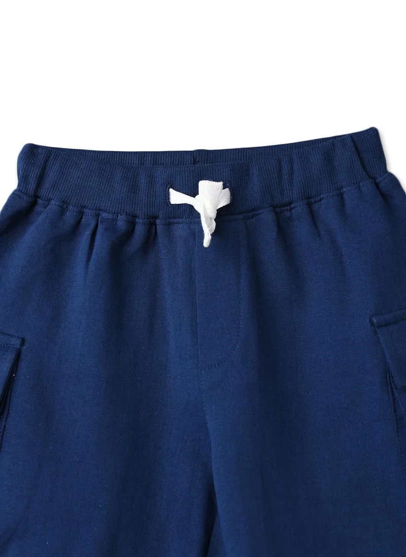 نوتيناتي Nautinati Boys' Cotton Graphic Printed T-shirt and Cargo Shorts