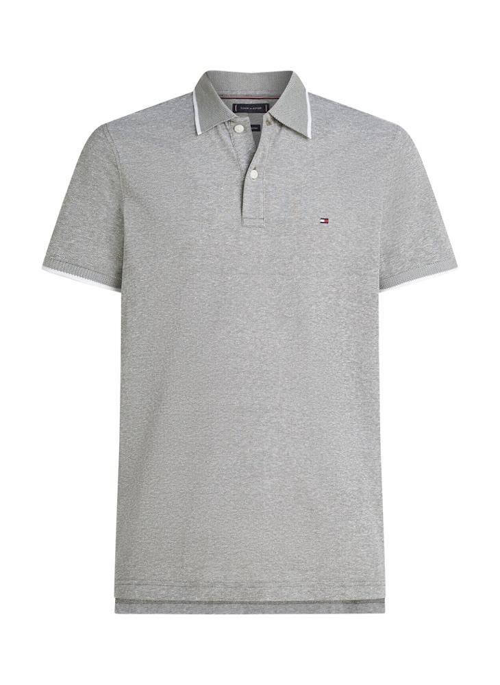 TOMMY HILFIGER Regular Fit Linen Short Sleeve Polo  - Image 5