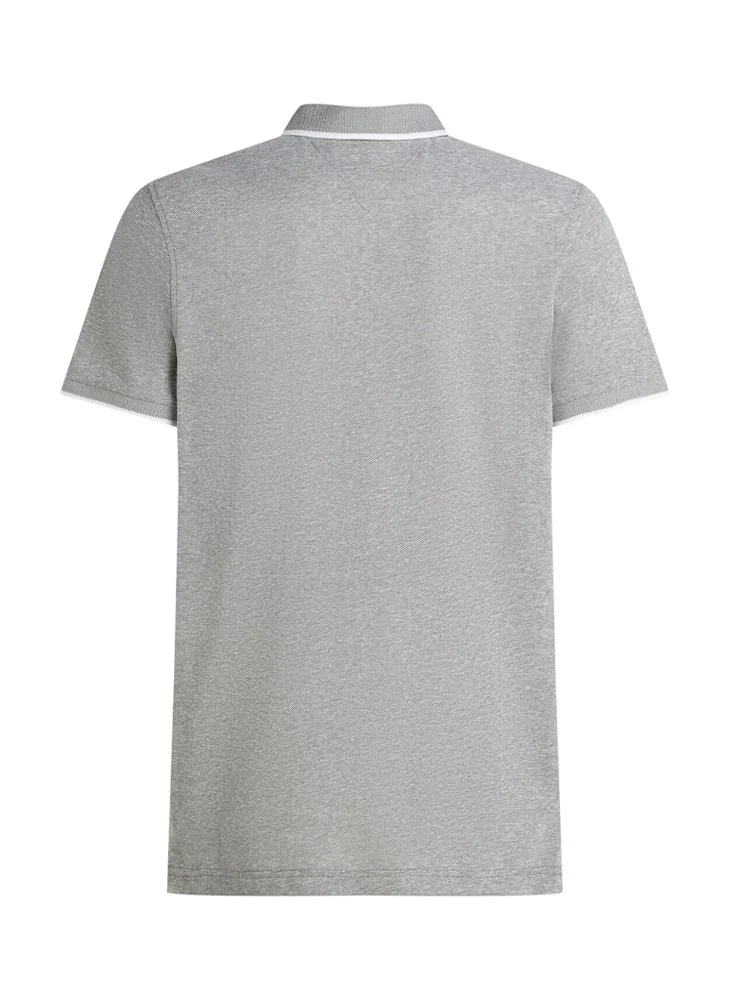 TOMMY HILFIGER Regular Fit Linen Short Sleeve Polo