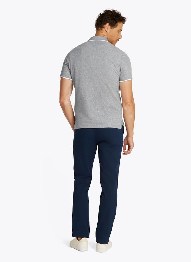 TOMMY HILFIGER Regular Fit Linen Short Sleeve Polo  - Image 2