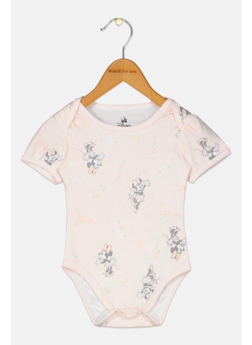 Disney Toddlers Girl Round Neck Short Sleeve Graphic Print  Bodysuits, Multicolor  - Image 1