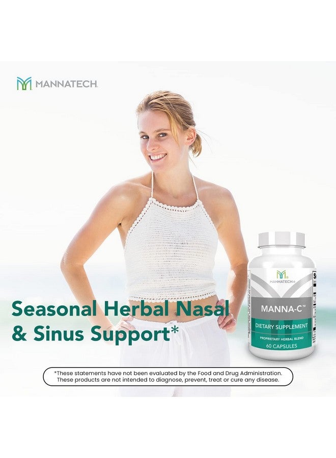 Mannatech Nasal and Sinus Support with Immune Defense - Promotes Clear Breathing and Respiratory Health, Vitamin C & Glycans Blend for Daily Wellness - Manna-C 60 Capsules, Proprietary Plant-Based Formula - Image 5