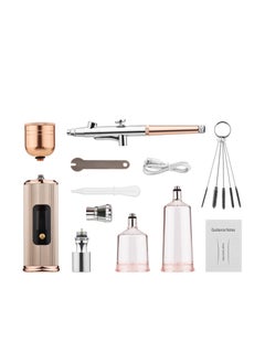 Generic Portable Airbrush Kit with Compressor, Handheld Cordless Air Brush Pen, with LCD Screen, Dual-Action, 3-level Adjustable Pressure, Built-in Battery  - Image 1
