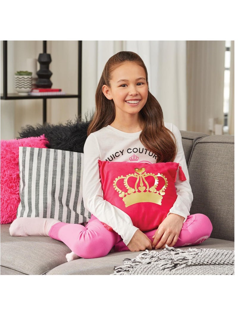 Juicy Couture DIY Deluxe Pillow with Gems & Tassels - Image 4