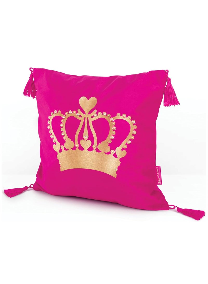 Juicy Couture DIY Deluxe Pillow with Gems & Tassels - Image 3