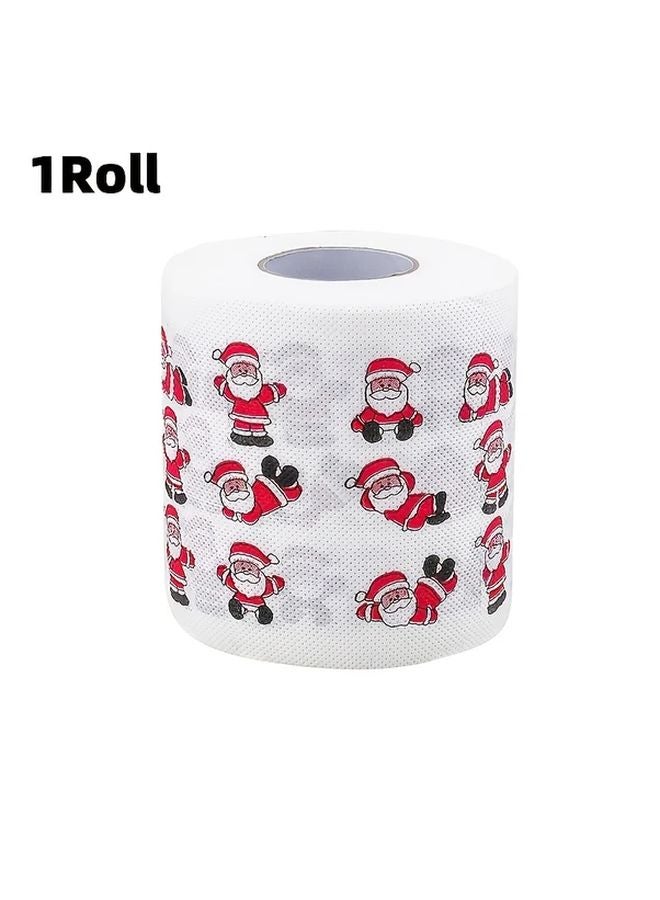 Christmas Themed Toilet Paper Santa Claus Design For Holiday Bathroom Decor - Image 1