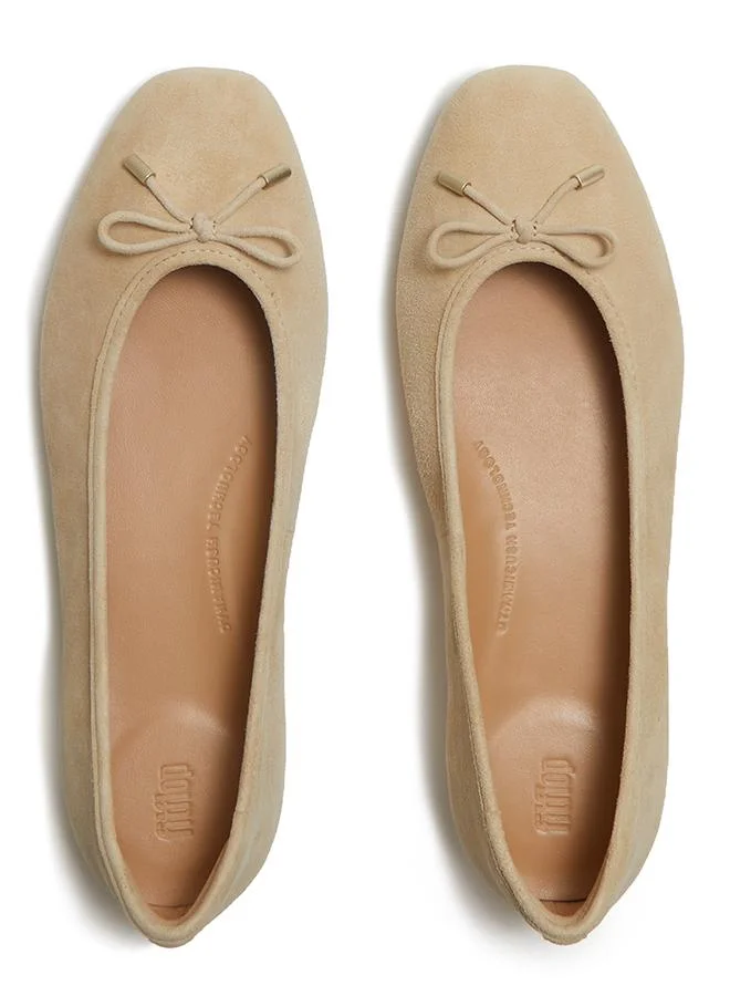 Fitflop DECLIATO BOW SUEDE BALLET FLATS