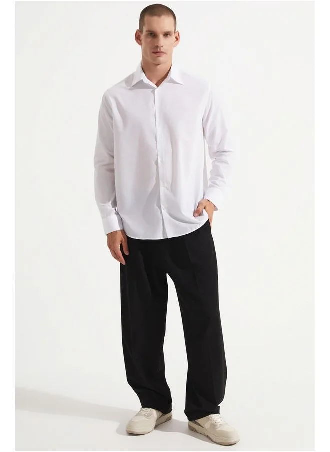 جون June Exclusive Men Casual Shirt White