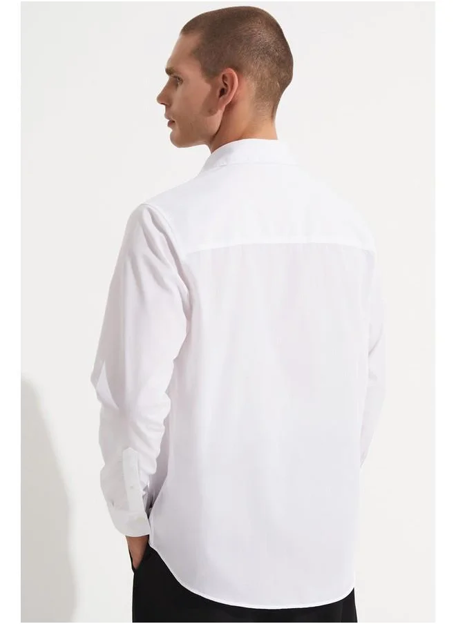 جون June Exclusive Men Casual Shirt White
