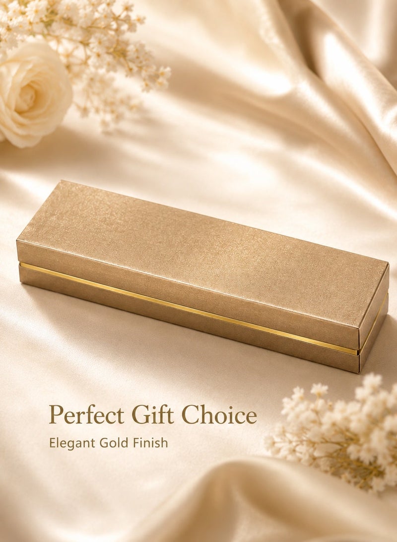 Rich Life Luxury Bracelet Box with Gold Accent, Premium Textured Jewelry Storage Box for Bracelet Bangle Watch Chain, Soft Interior, Available in Black Gold Grey - Image 5