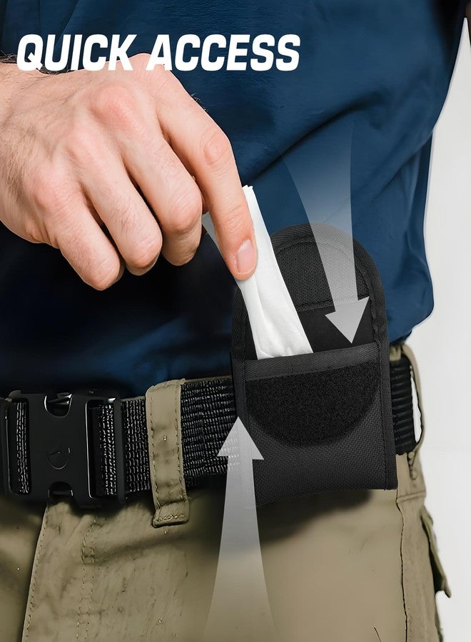 Ullnosoo Glove Pouch for Duty Belt, 2Pcs 1680D Nylon Latex Disposable Glove Holder for Firefighters, EMS, EMT, Paramedics, First Responders - Image 4