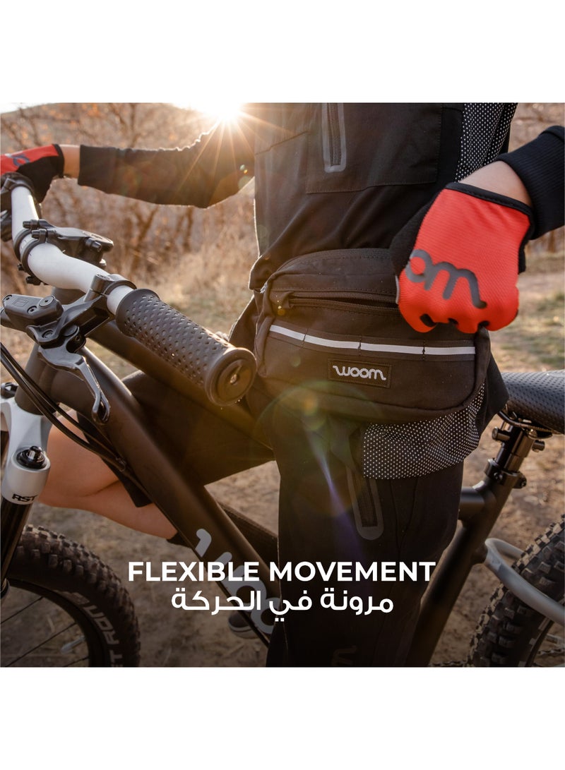 Woom Kids Bike Gloves | Breathable Mesh | Padded Palm Comfort for Grip & Safety | Size 7 | Purple Haze - Image 4