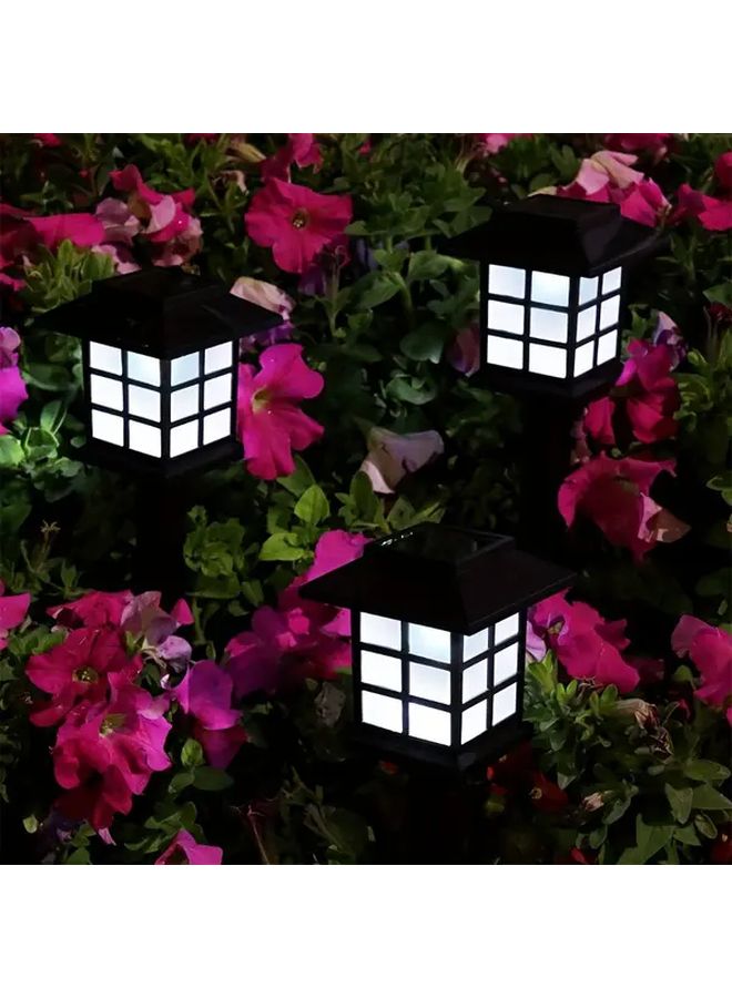 6 قطع أضواء حديقة المنزل الشمسية دافئة بيضاء ديكور مسار خارجي - Image 3