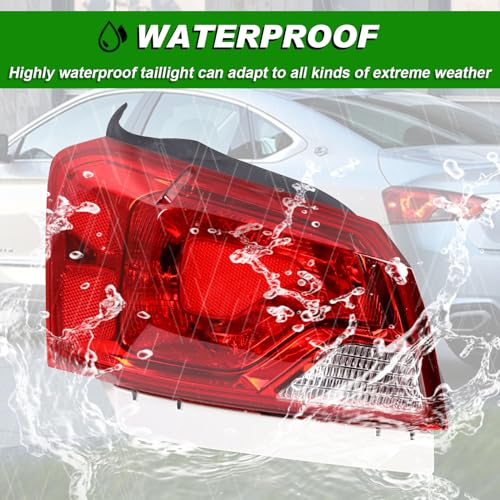Lochnchn Rear Tail Lights Compatible with Chevy Impala 2014-2020 Outer Taillight Assembly Brake Lamp Left Driver Side Replace 84247728 GM2804116 - Image 5