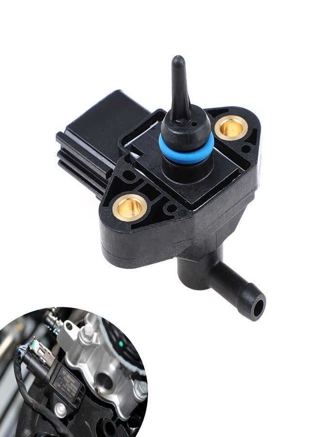 dawfall 1 PC Car Fuel Injection Pressure Sensor, Waterproof Durable Metal Vehicle Pressure Sensor Replacement OEM #3F2E-9G756-AA 0261230093 3F2Z9G756AC Compatible with Ford Series (Black) - Image 1