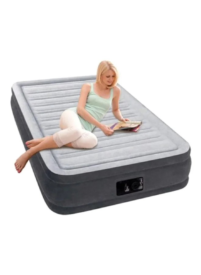 INTEX Comfort Plush Luxurious Queen Size Inflatable Air Bed Grey 19.304 x 46.228 x 36.576 cm 64414