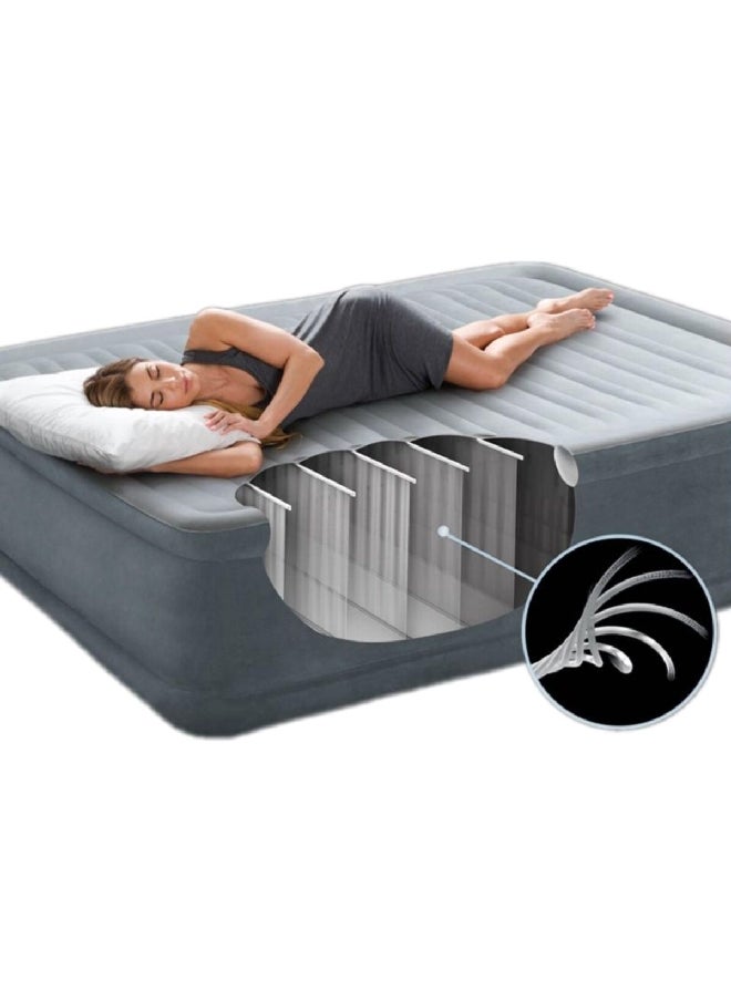 INTEX Comfort Plush Luxurious Queen Size Inflatable Air Bed Grey 19.304 x 46.228 x 36.576 cm 64414  - Image 3