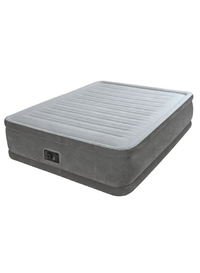 INTEX Comfort Plush Luxurious Queen Size Inflatable Air Bed Grey 19.304 x 46.228 x 36.576 cm 64414