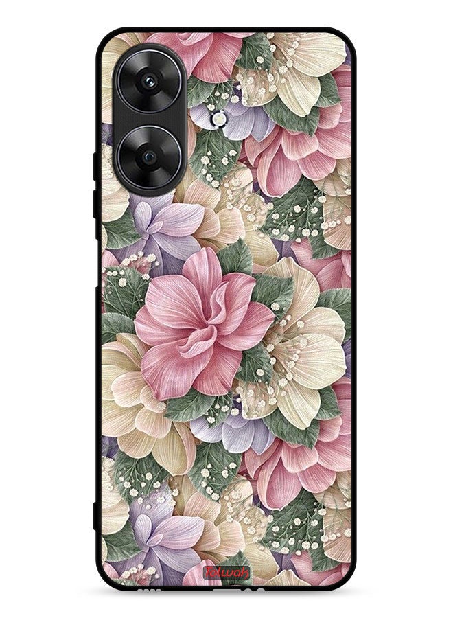 Tolwak Realme Note 60 4G Protective Case Cover Hd Floral - Image 1