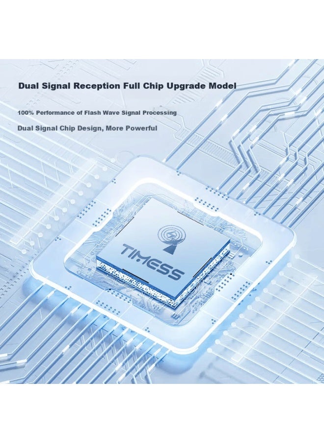 Timess Radio-controlled Clock With Automatic Time Synchronization, Living Room Wall Clock,  New Model With Temperature Display And Calendar, Wall-mounted, 25cm - Image 4