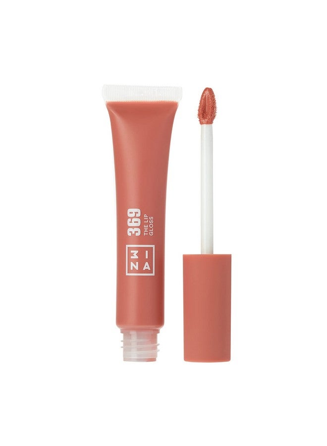 3INA Makeup Vegan Cruelty Free The Lip Gloss 369 Brown Pink Lip Gloss Mirror Effect Glossy Look Creamy Texture Highly Pigmented Lip Gloss With Wand - Image 2