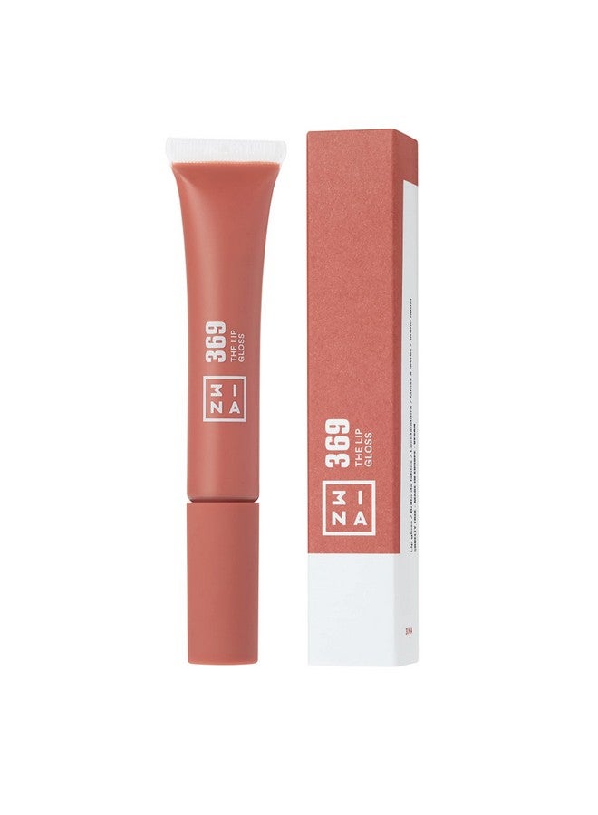 3INA Makeup Vegan Cruelty Free The Lip Gloss 369 Brown Pink Lip Gloss Mirror Effect Glossy Look Creamy Texture Highly Pigmented Lip Gloss With Wand - Image 3