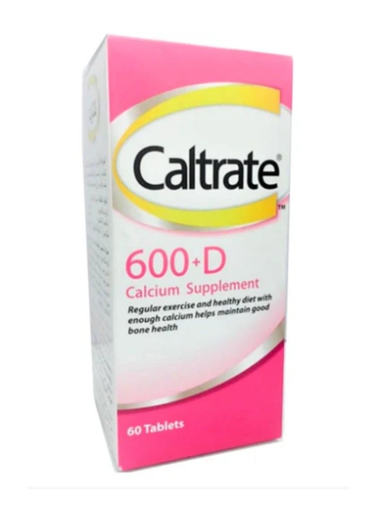 Caltrate Caltrate + Vitamin D 600 mg Tablets 60's 