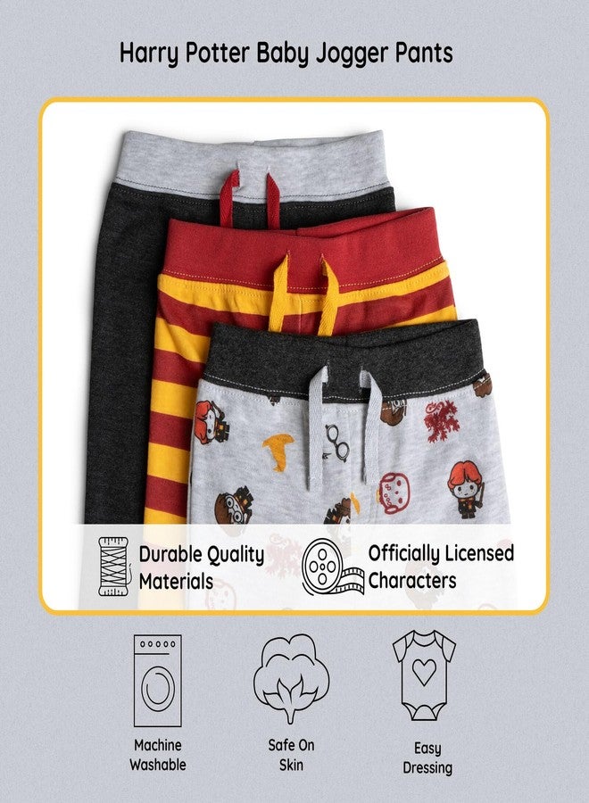Harry Potter Infant Baby Boys 3 Pack Jogger Pants Gryffindor 18 Months - Image 3