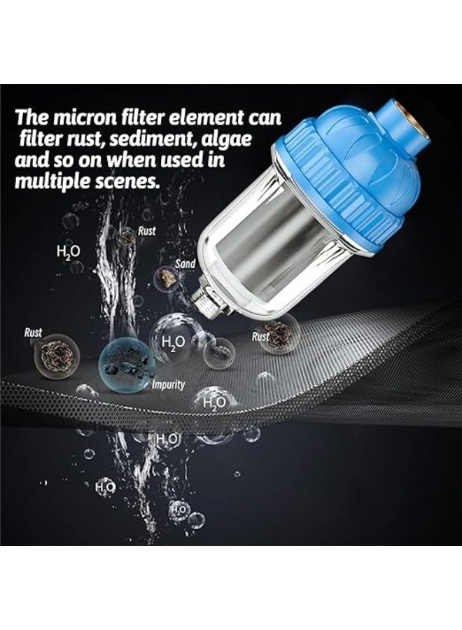 MEDOOSI Hard Water Shower Filters,Showerhead Filters for Filtering Sediment and Other Impurities,High Output Household Tap Water Purifiers for Kitchen Bathrooms, Shower Water Filter Softener(Blue) - Image 3