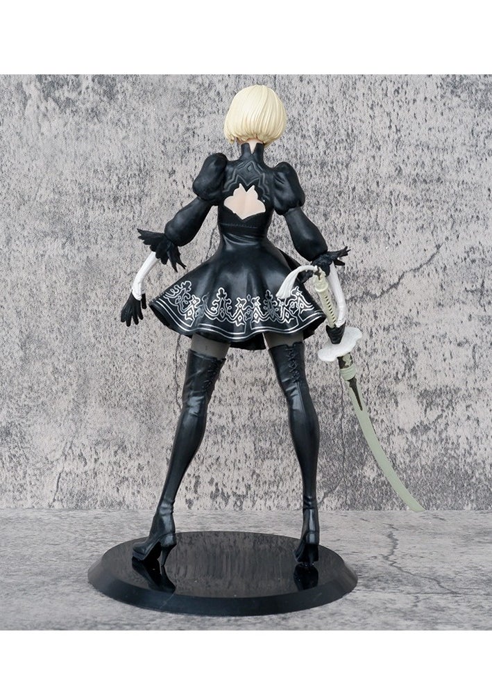 null - NieR: Automata 2B NieR Sister 2D Model Figurine Display, Approximately 27cm High - Image 1